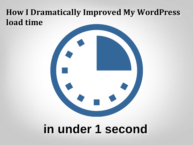 How I Dramatically Improved my WordPress Load Time