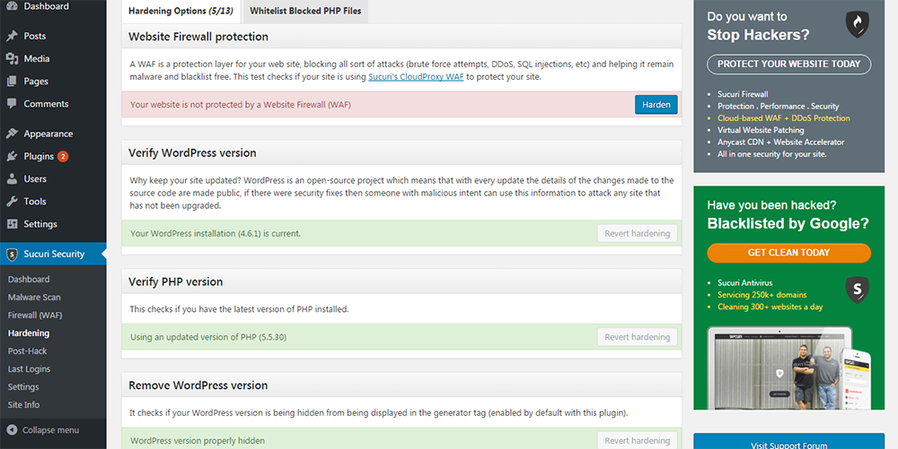 sucuri-hardening-options